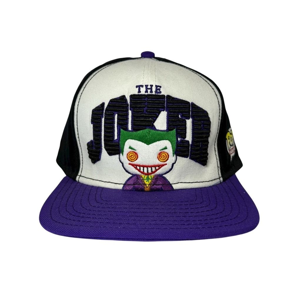 DC Comics The Joker Batman Funko Pop! Snapback Ball Cap Hat Embroidered Rare